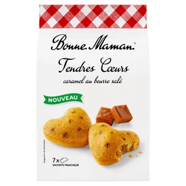 Tendres Cœurs Gâteaux moelleux fourrés caramel au beurre salé (210g)