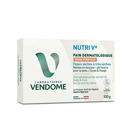 Nutri V+ Pain dermatologique huile d'abricot peaux sèches à très sèches (100g)