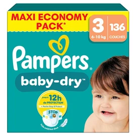 Baby Dry couches taille 3 (6-10kg) (x136)