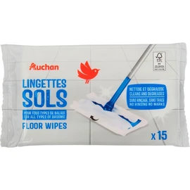 Lingettes nettoyantes sols (x15)