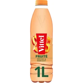 Eau minérale naturelle plate aromatisée pêche & abricot (1l)