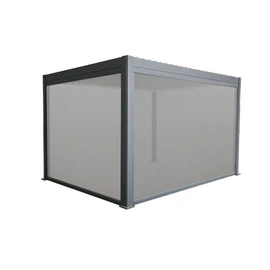 Rideau store manuel 3M pour pergola bioclimatique LAVANDE - Gris