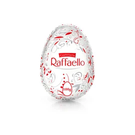 Œuf géant au chocolat blanc noix de coco et amandes (100g)