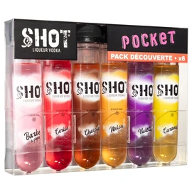 Coffret de liqueur de vodka format pocket 18% (6x3cl)