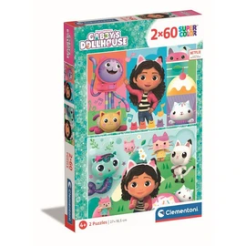 Puzzle 2x60 pièces Gabby et la maison magique