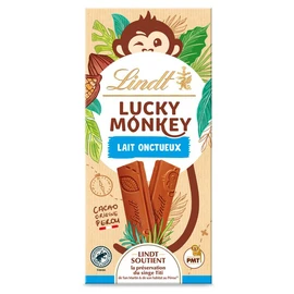 Lucky Monkey Tablette de chocolat au lait onctueux (100g)