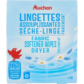 Lingettes assouplissantes sèche-linge fraîcheur longue durée (x20)