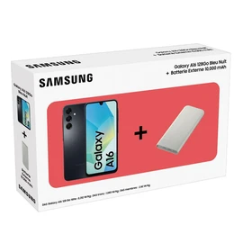 Pack Galaxy A16 4G 128Go - Noir + Batterie Externe 10000 mAh