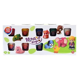 Lot 10 pots de pâte à modeler