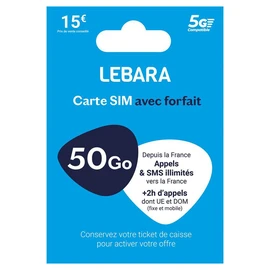 Carte SIM Prépayée Sans Abonnement