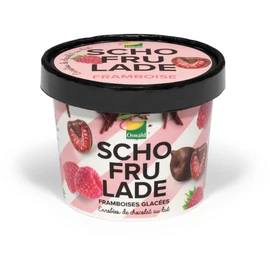 Framboises enrobées de chocolat au lait (130g)