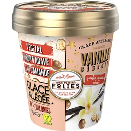 Glace artisanale végétale vanille biscuit (320g)
