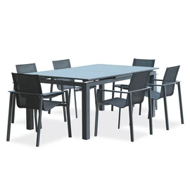 Salon de jardin - 6 places - Anthracite - MIAMI