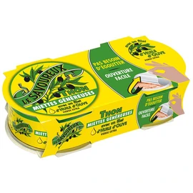 Thon miettes à l'huile d'olive vierge extra (2x65g)