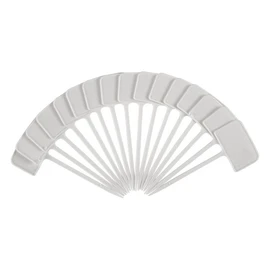 Lot de 16 étiquette en plastique blanches