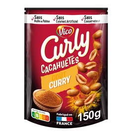 Cacahuètes grillées saveur curry (150g)