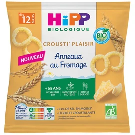 Crousti' plaisir Anneaux au fromage bio dès 12 mois (25g)