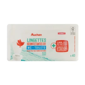 Lingettes WC désinfectantes sans javel (x40)