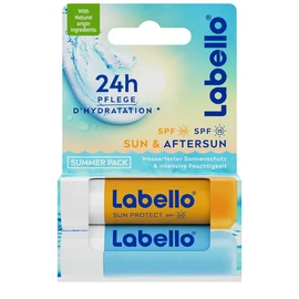 Stick soin des lèvres sun SPF15 et aftersun (x2)