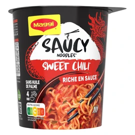 Cup nouille instantanée japonaise Sweet Chili Saucy Noodles (75g)