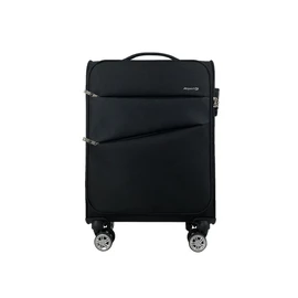 Valise cabine souple noire Perfeckto 55x35x20cm