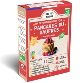 Préparation bio de pancakes ou gaufres à la farine d'avoine sans lactose (300g)