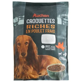 Croquettes riches en poulet frais pour petit chien senior (1.5kg)