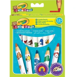 8 Maxi crayons de couleurs