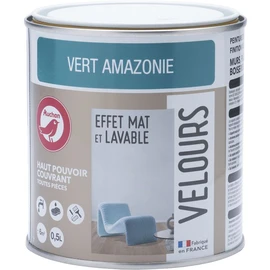 Peinture velour dépolluante vert amazonie 0,5L