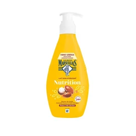 Lait corps soin nutrition 24H au beurre de karité, amande douce et huile d'argan pour peaux très sèches (400ml)