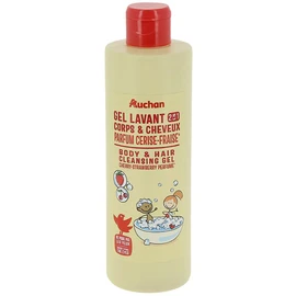 Gel lavant 2 en 1 corps et cheveux parfum cerise fraise (250ml)