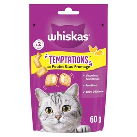 Temptations Sachets repas friandises au poulet & au fromage pour chat (90g)