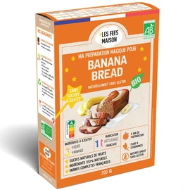 Préparation bio gâteau Banana Bread sans gluten (200g)