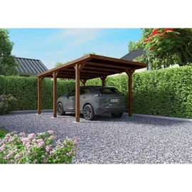 Carport toit plat - Bois traité autoclave - 16,5 m² - VICTOR
