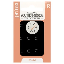 Rallonge soutien-gorge noir 55mm (x1)