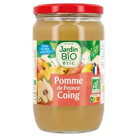 Dessert pomme de France coing bio en bocal sans sucres ajoutés (680g)