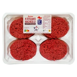 Steaks hachés pur bœuf façon bouchère 5%MG (4x125g)