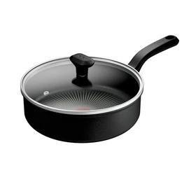 Sauteuse 24cm avec couvercle en verre tous feux dont induction RECYCOOK