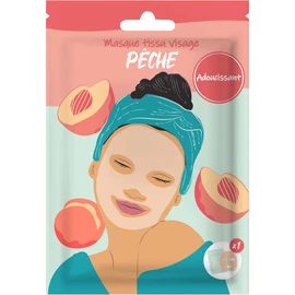 Masque tissu visage adoucissant pêche (x1)