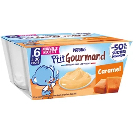 P'tit gourmand Petits pots au caramel dès 6 mois (4x100g)