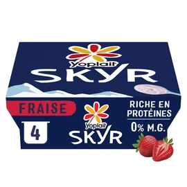 Skyr à la fraise 0% MG (4x100g)
