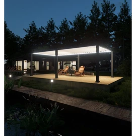 Pergola bioclimatique motorisée 600x360 cm ÉRABLE - Gris