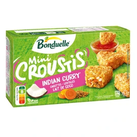 Mini croustis indian curry carottes lentilles lait de coco (240g)