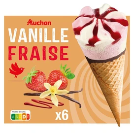 Cones vanille fraise (423g)