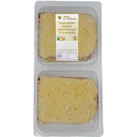 Croque monsieur au jambon emmental et mozzarella (280g)