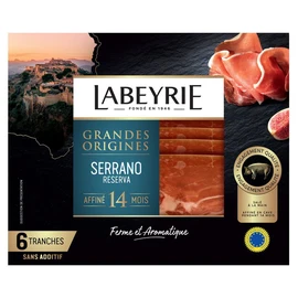 Jambon Serrano IGP 14 mois d'affinage (100g)