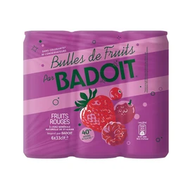 Bulles de fruits Boisson gazeuse aux fruits rouges boîtes (6x33cl)