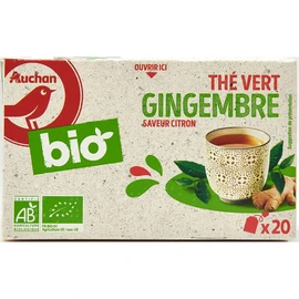 Thé vert gingembre saveur citron (36g)