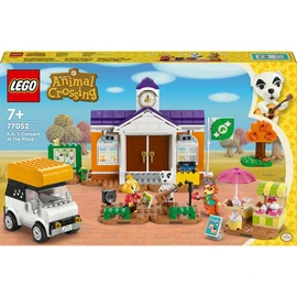 Animal Crossing 77052 - Concert de Kéké sur la place - Jouet de Construction pour Enfants - Avec un Café et un Véhicule Inspirés des Jeux Vidéo
