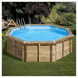 Piscine hors sol bois octogonale - 5 x 1,27 m - VIOLETTE 2